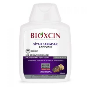 شامبو بيوكسين بالثوم الأسود لتساقط الشعر 300 مل | Bioxcin هو شامبو مبتكر مصمم خصيصًا لتعزيز صحة الشعر وتقليل التساقط بفضل تركيبته الغنية بالثوم الأسود.