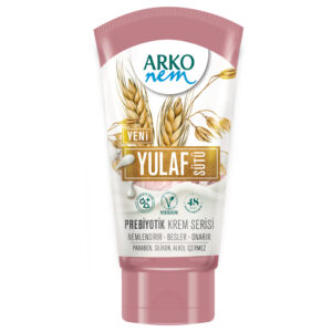 Arko Nem Prebiotic Oat Milk Cream 60 ml is the perfect choice for natural skin hydration and nourishment, featuring a formula enriched with prebiotics.