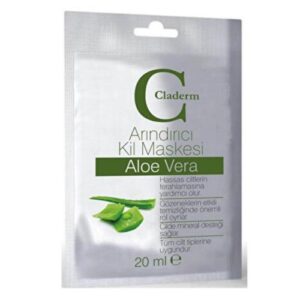 Claderm Purifying Clay Mask with Aloe Vera 20ml is the ultimate solution for deeply cleansing your skin and restoring its natural glow.