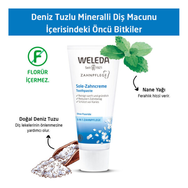 Weleda Sea Salt Mineral Organic Toothpaste 75ml - Image 4
