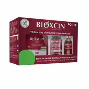 Bioxin Forte Intense Hair Loss Set: Bioxcin Forte Serum +Keratin 60 Capsules+Shampoo is specially designed for those suffering severe hair loss.