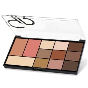Introducing the Golden Rose City Style Face and Eye Palette 01 Warm Nude, the ultimate makeup solution for creating a natural, warm look.