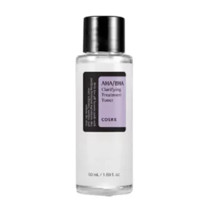 Introducing the COSRX Aha-Bha Clarifying Treatment Toner 50ml, a powerful toner designed to purify and exfoliate the skin for a clearer and smoother complexion.