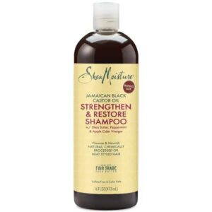 Introducing Shea Moisture Jamaican Black Castor Oil Strengthening and Rejuvenating Shampoo 586ml, a powerful solution for strengthening and revitalizing your hair.