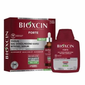 Introducing the Bioxcin Forte Serum 3x50ml + Bioxcin Forte Shampoo 300ml, the ultimate solution for promoting healthy and strong hair.