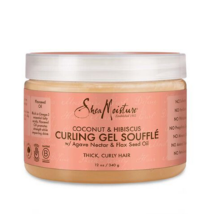 Introducing Shea Coconut and Hibiscus Curling Gel Souffle 340 g, the perfect solution for styling and managing your curly hair.