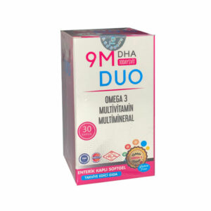 Introducing the 9M DHA 10 Daysvit Duo 30 Softgel Capsules, a powerful solution for boosting your vitamin intake and promoting overall health.