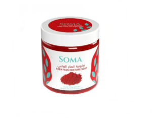 Introducing the Soma Aker Fassi Mixture Soap 500 g. Crafted with care to provide a luxurious cleansing experience for your skin.