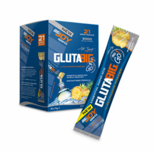 Introducing the Bigjoy Glutabig Go Pineapple 7g x 21 Pieces, a convenient way to boost your health with essential vitamins.