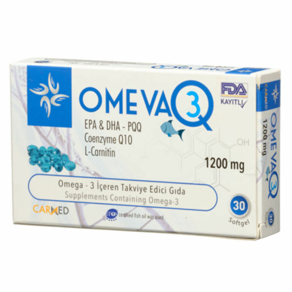 Introducing Carmed Omeva Q 3 1200 mg 30 Soft Capsules, a powerful addition to your vitamin health routine.