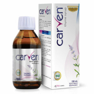 Introducing Carvens Thyme Syrup Sugar Free 150 ml, a convenient and effective way to boost your vitamin and mineral intake for better health and wellness.
