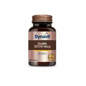 Introducing the Dynavit Biotin 2000 mcg 100 Tablets, a powerful addition to your daily health routine.