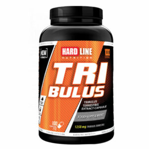 Introducing the Hardline Tribulus Terrestris 100 Capsules, a powerful supplement for overall vitamin and health support.