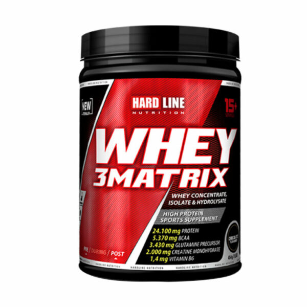 Introducing the Hardline Whey 3Matrix Strawberry 454 g, a powerful protein supplement to support your health and fitness goals.