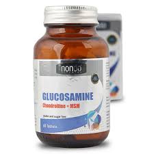 Introducing Nondo Vitamins Glucosamine Chondroitine + MSM 60 Tablets, your essential source of joint support and mobility.