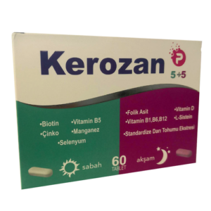نقدم لكم كيروزان مكمل غذائي بي 5+5 - 60 كبسولة | Kerozan، وهو حل موثوق لاحتياجاتك الغذائية اليومية. تم تصميم هذه الكبسولات بعناية لتوفير الفيتامينات والمعادن الأساسية لنمط حياة صحي.