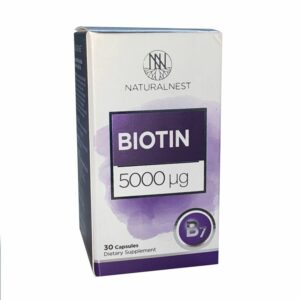 Naturalnest Biotin 5000 ug Food Supplement 30 Capsules