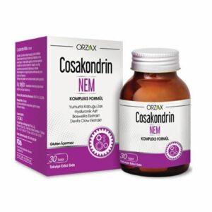 Introducing Orzax Cosakondrin Nem 30 Tablets, your solution for maintaining optimal vitamin and health levels.