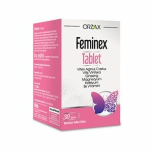 Introducing Orzax Feminex 30 Tablets, the essential supplement for women's health. These tablets are specially formulated to provide a range of vitamins and minerals that support overall well-being.