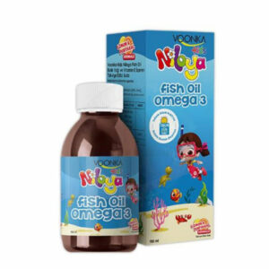 Introducing the Voonka Kids Nibya Fish Oil Omega 3 150 ml, a powerful way to support your child's health and wellbeing.