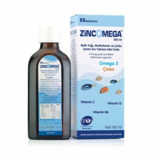 Introducing Zincomega Omega-3 Fish Oil Syrup 100 ml, a high-quality supplement that supports overall health and wellness.