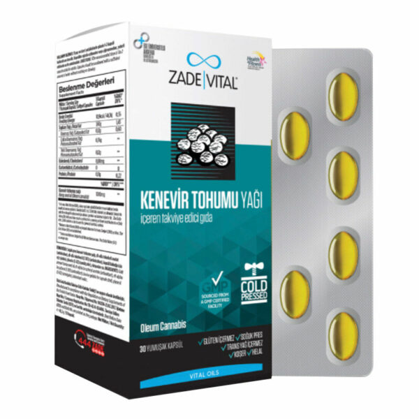 Introducing Zade Vital Hemp Seed Oil 1000 mg 30 Soft Capsules, a natural and effective way to support your overall health and well-being.