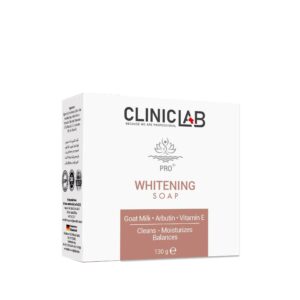 صابونة تبييض وتفتيح البشرة وحب الشباب من كلينك لاب 130 جم | ClinicLab هي الحل المثالي للحصول على بشرة نضرة وصحية بفضل تركيبتها المميزة.