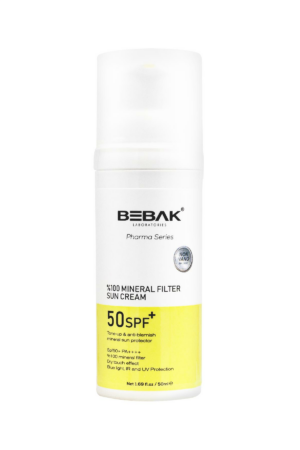 Bebak Pharma Anti Blemish Sun Cream with Mineral Sun Filter Content SPF 50 PA High Protection 50 ml