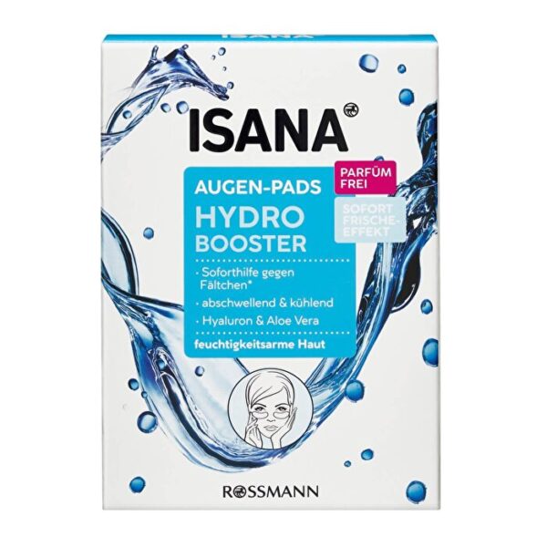 Isana Hydro Booster Eye Pads - Hydrating & Soothing 12 Pack