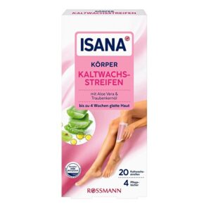 Isana Cold Wax Tape 20 pcs - Aloe Vera & Grape Seed Oil