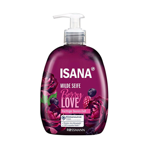 Isana Vegan Liquid Soap Berry Love 500 ml - Gentle Cleanser