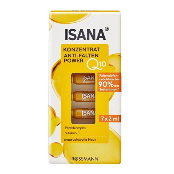 Isana Care Q10 Anti-Wrinkle Ampoule 7x2 ml - Youthful Skin