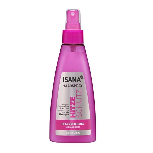 Isana Hair Spray 150ml - Heat Protection & Shine Care for All Hair