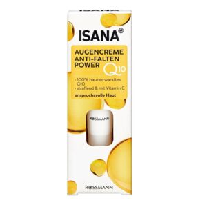 Isana Q10 Anti-Wrinkle Eye Cream 15ml - Boost Elasticity & Reduce Wrinkles