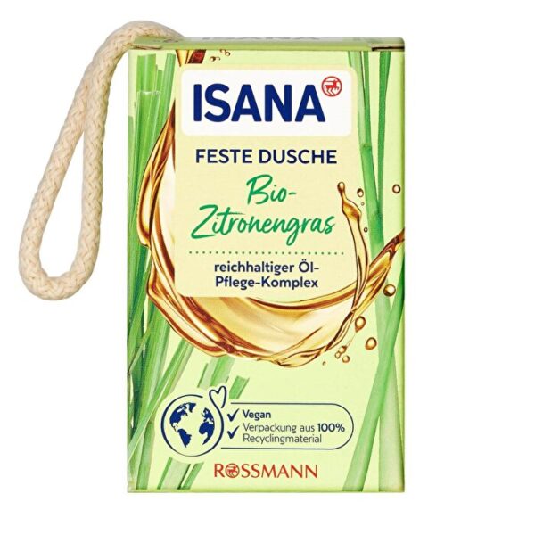 Isana Solid Shower Gel Lemongrass 100g - Refreshing Cleanse