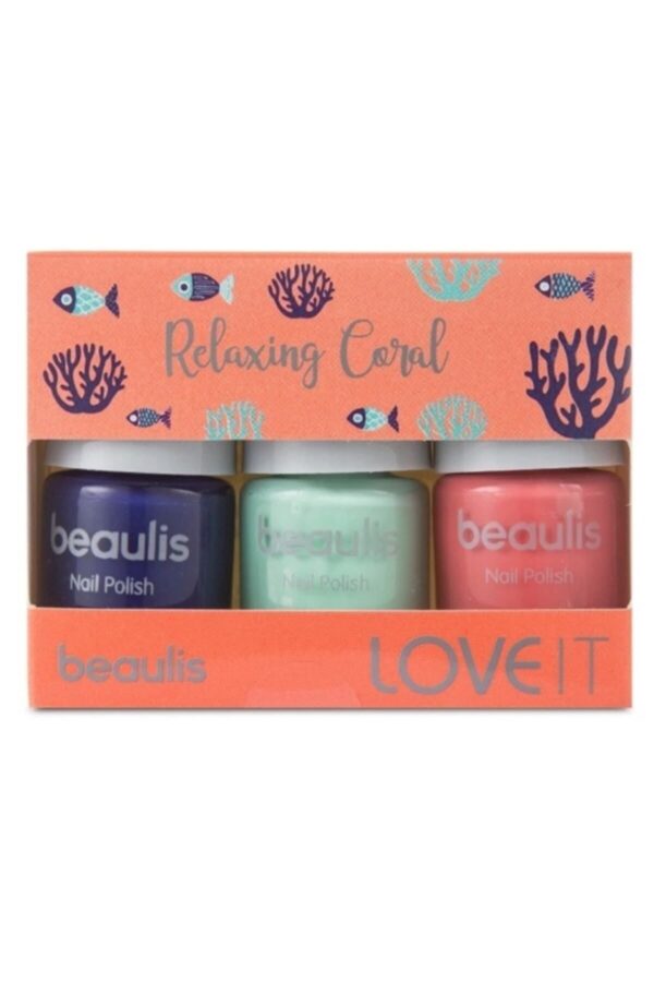 Beaulis 3-Pack Nail Polish - 80's Relax Coral Collection