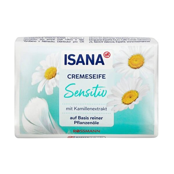Isana Creamy Soap for Sensitive Skin - 150g Moisturizing Bar