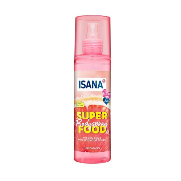 Isana Superfood AHA Body Spray with Grapefruit - 200 ml