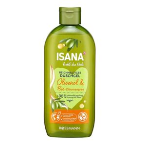 Isana Love Nature Olive Oil Shower Gel 250 ml - Hydrating Formula