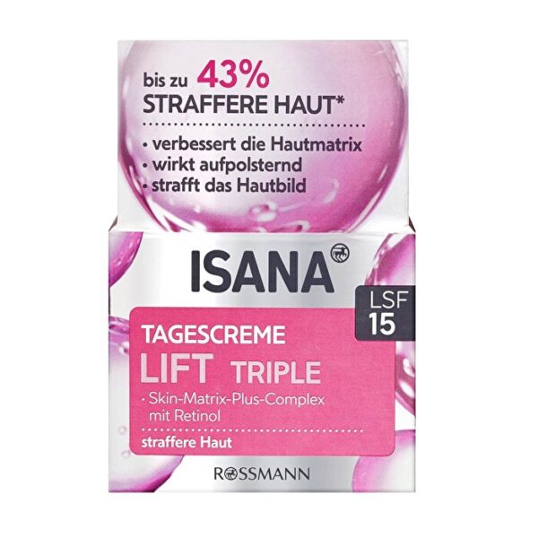 Isana Lift Triple Day Cream SPF 15 - Nourishing & Firming 50ml