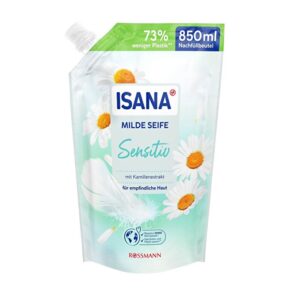 Isana Sensitive Liquid Soap Refill 850ml - Gentle Cleanser