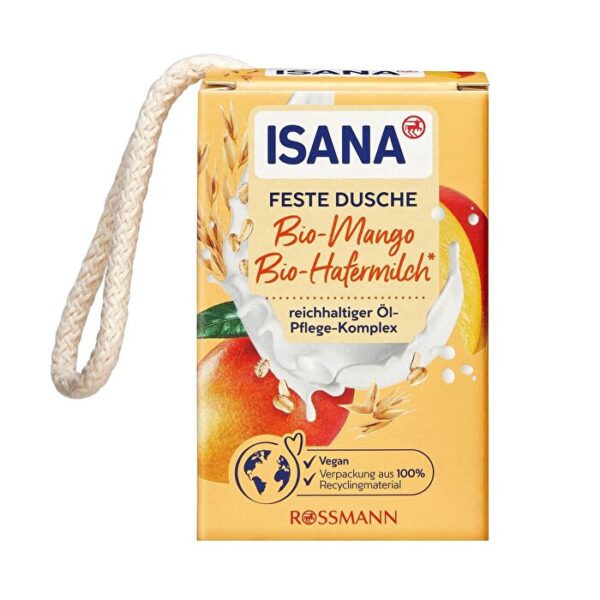 Isana Oat Milk Mango Solid Shower Gel 1000g - Vegan & Moisturizing