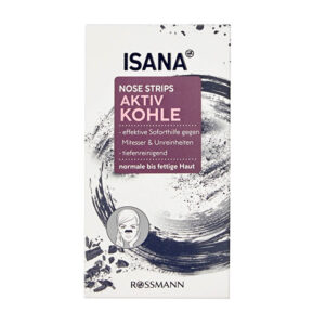 Isana Charcoal Nose Strips Set of 3 for Oily Skin Care