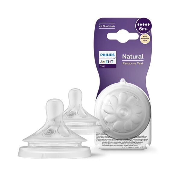 Philips Avent Natural Y Cut Teat 6+ Months for Thick Foods 2-Pack