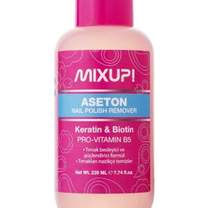 Mixup Acetone Nail Polish Remover with Keratin & Biotin 220ml