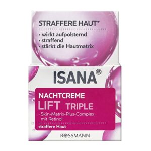 Isana Lift Triple Night Cream 50ml - Nourishing & Firming