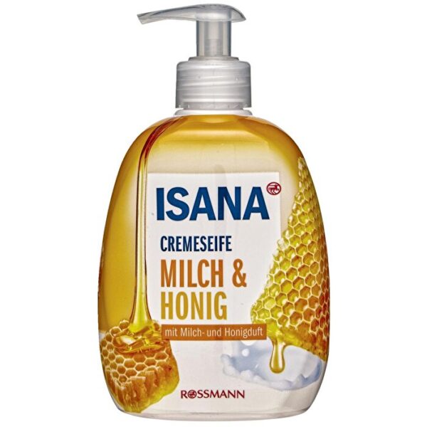 Isana Honey & Milk Liquid Soap 500ml - Nourishing Cleanser