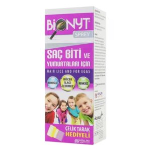 Kaslar Bionyt Anti Lice Spray & Steel Comb 100ml - Effective Lice Treatment