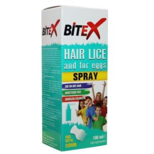 Bitex Anti Lice & Nits Spray 100ml with Steel Comb Gift