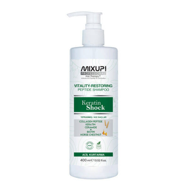 Mixup Keratin Shock Peptide Shampoo - Vitality Restore 400ml